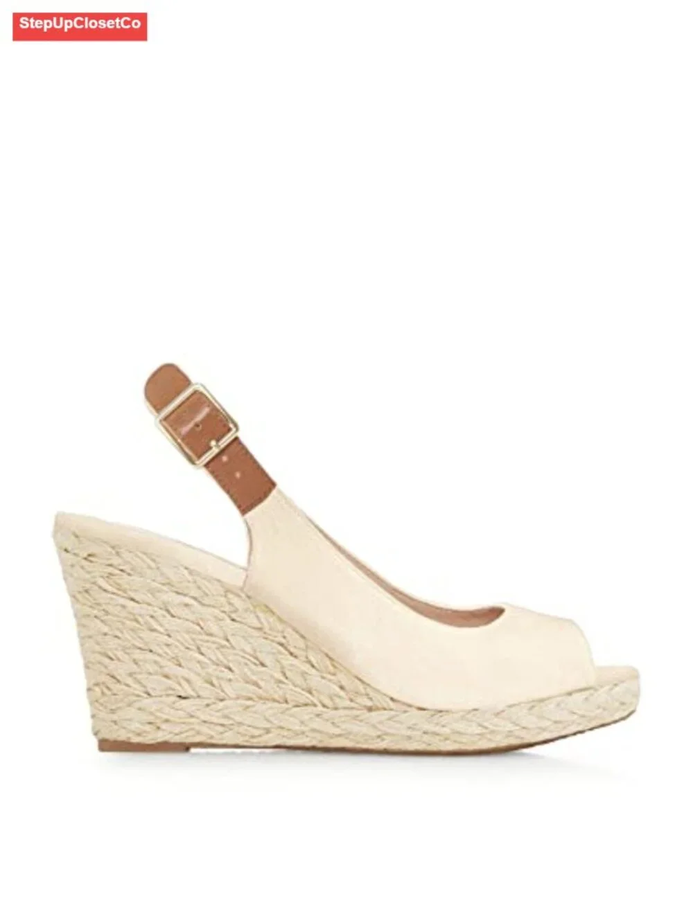 Wedge Sandals Peep Toe Espadrilles Platform Ankle Strap Slingback Summer Shoes